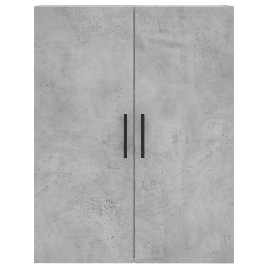 Buffet haut Gris béton 69,5x34x180 cm Bois d'ingénierie - 6