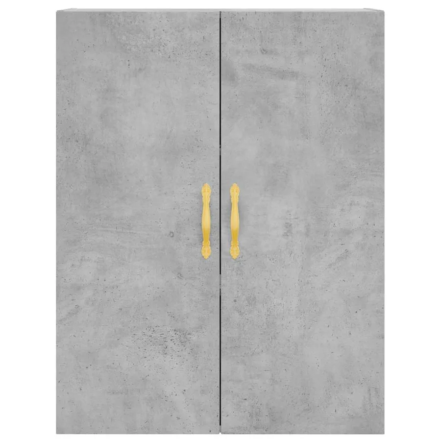 Buffet haut Gris béton 69,5x34x180 cm Bois d'ingénierie - 5