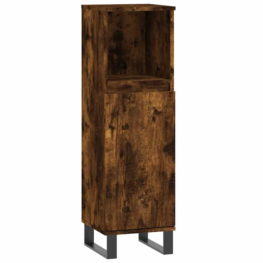 Ensemble de meubles de salle de bain 3 pcs Chêne fumé - 7