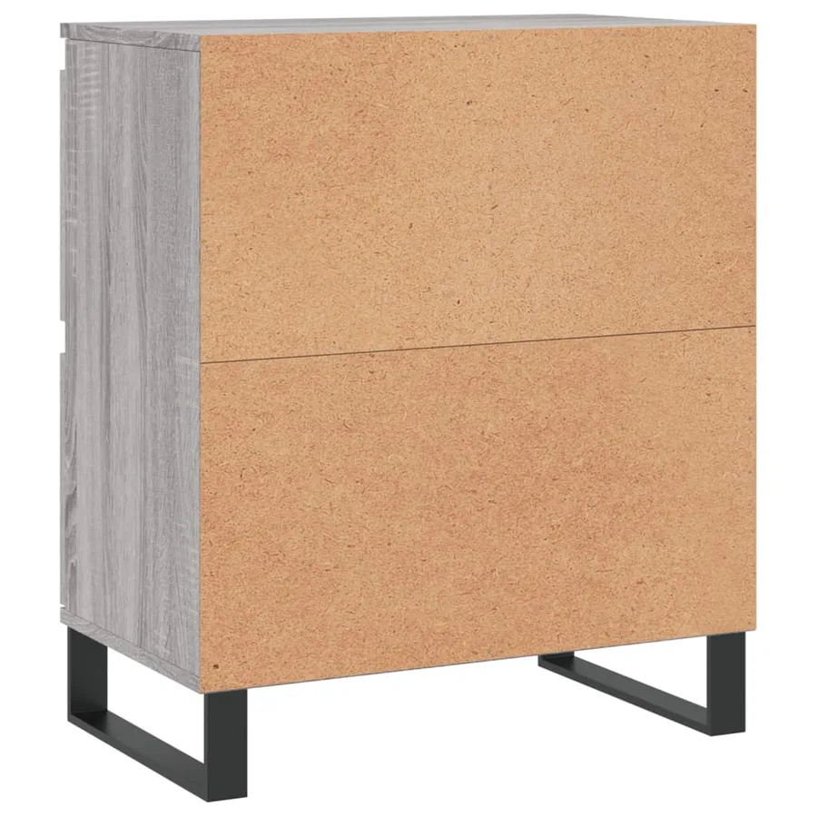 Buffets 2 pcs sonoma gris bois d'ingénierie - 8