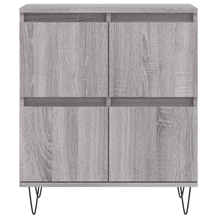 Buffets 2 pcs sonoma gris bois d'ingénierie - 6