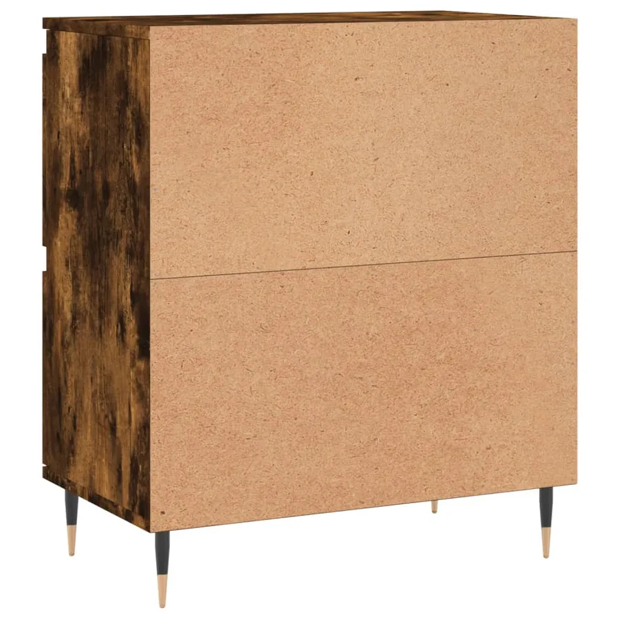 Buffets 2 pcs chêne fumé bois d'ingénierie - 8