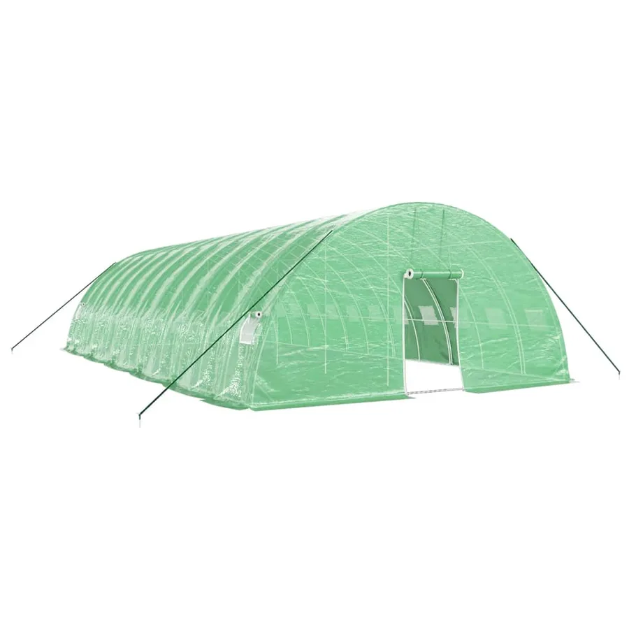 Serre avec cadre en acier vert 72 m² 12x6x2,85 m - 2
