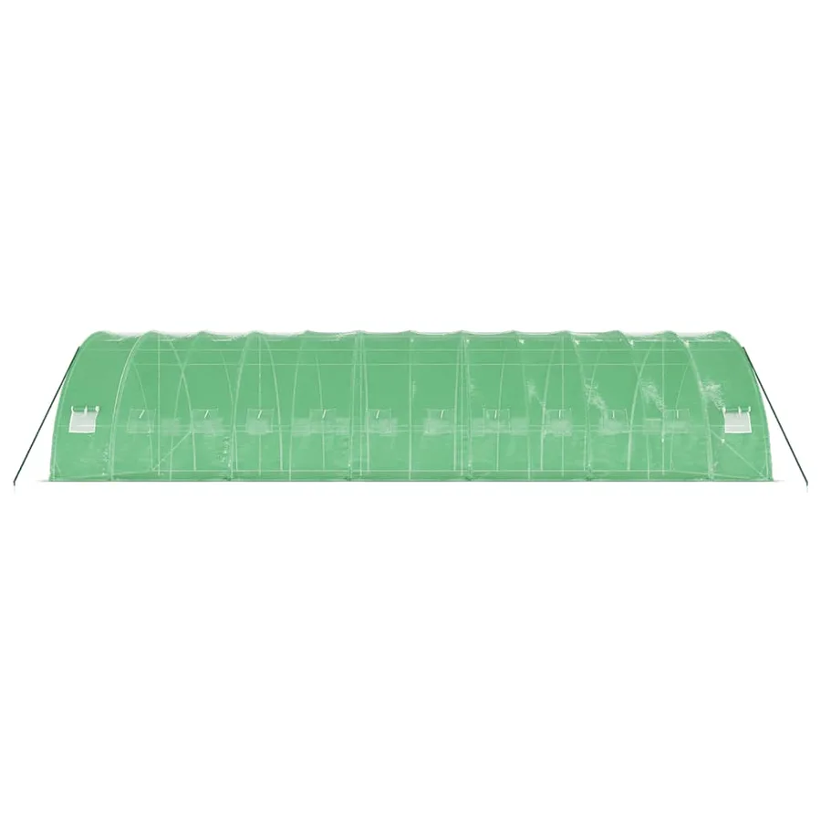 Serre avec cadre en acier vert 72 m² 12x6x2,85 m - 5