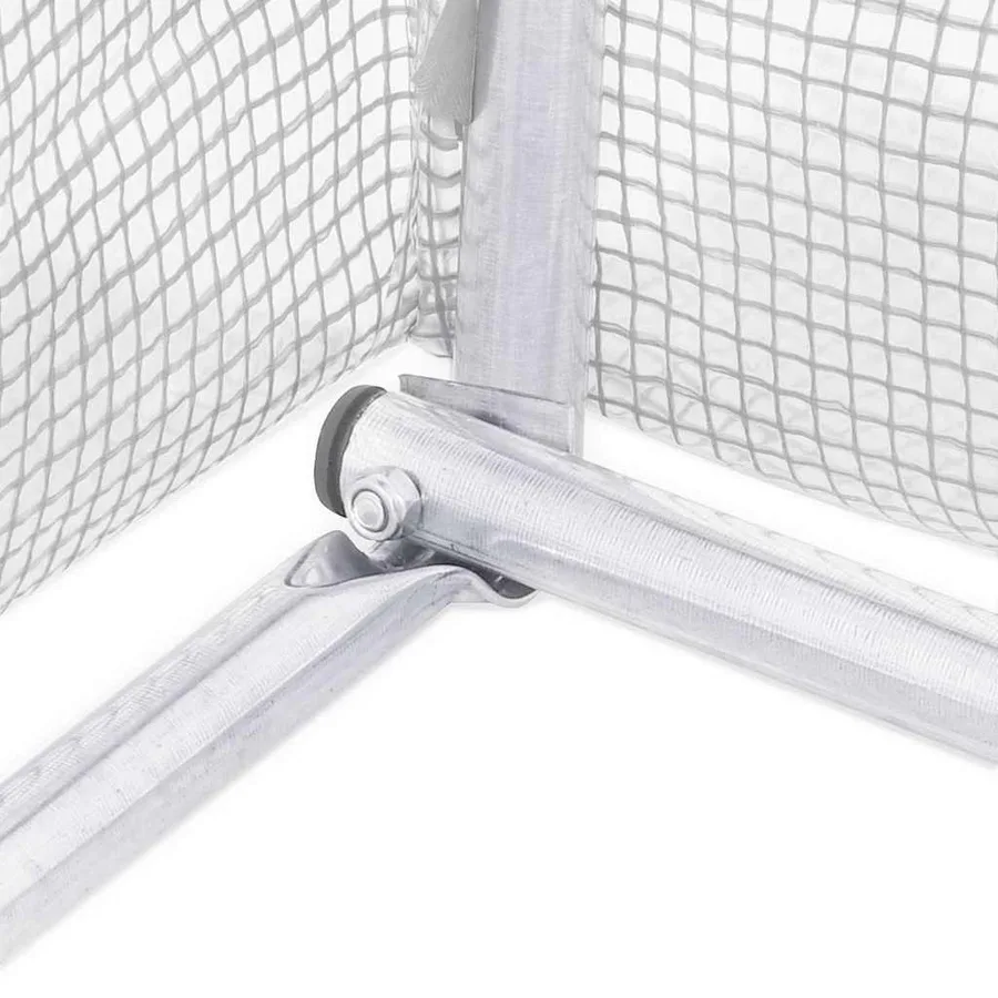 Serre avec cadre en acier blanc 18 m² 6x3x2 m - 11