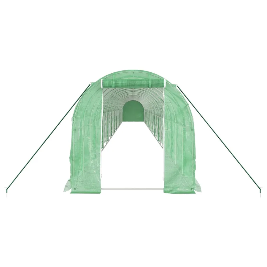 Serre avec cadre en acier vert 44 m² 22x2x2 m - 4