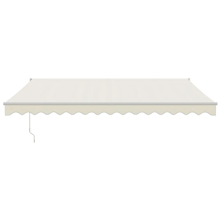 Auvent rétractable crème 4,5x3 m tissu et aluminium - 3