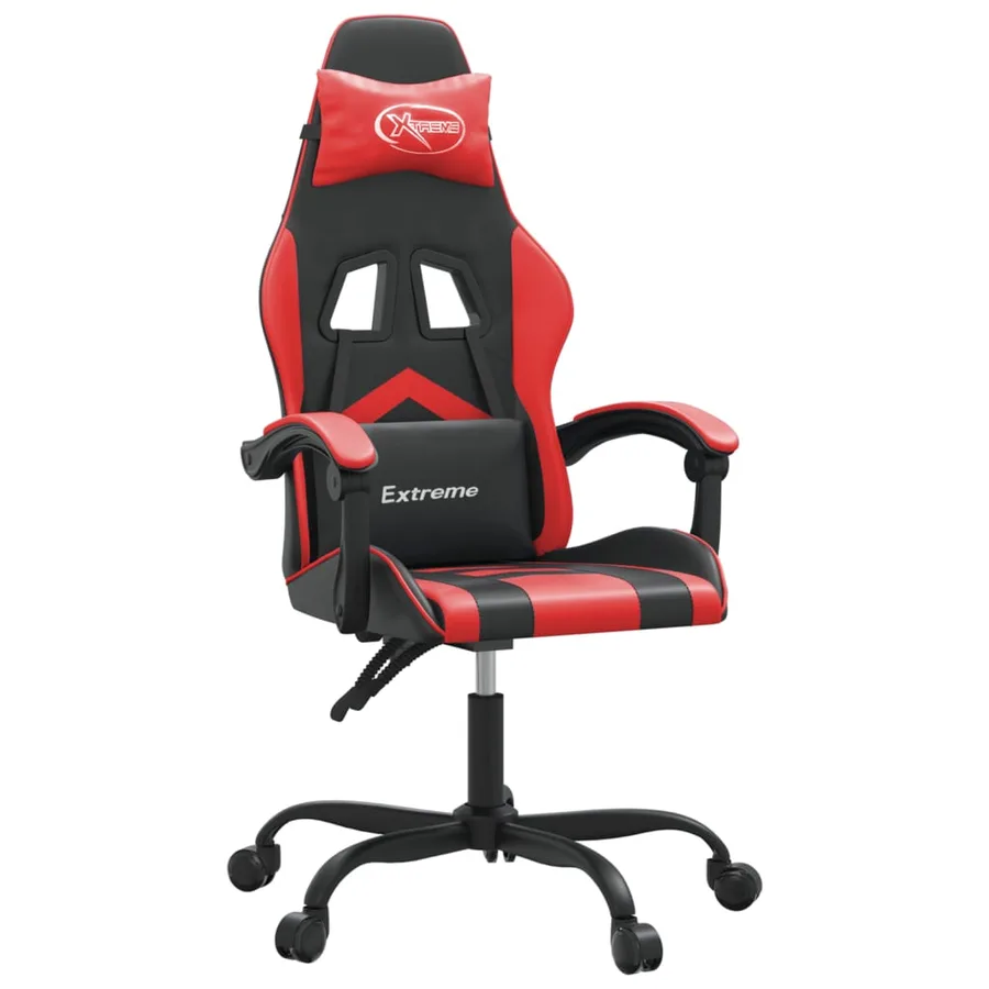 Chaise de jeu Noir et rouge Similicuir - 2
