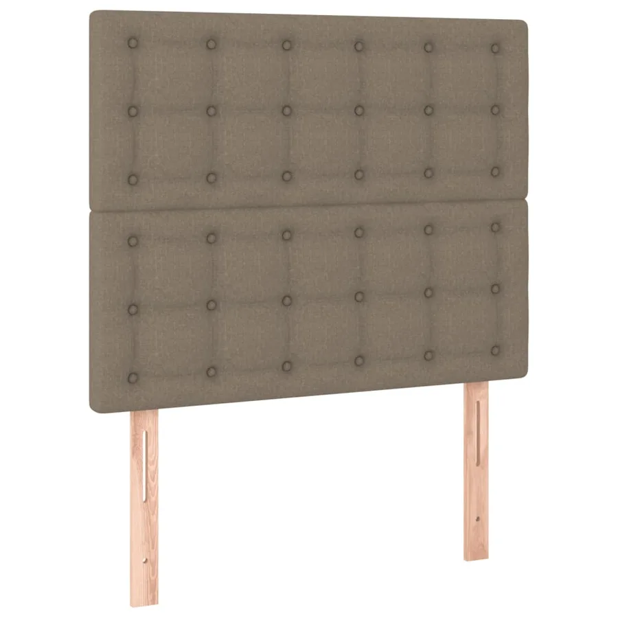 Cadre de lit sans matelas avec tête de lit taupe 90x190cm tissu - 9