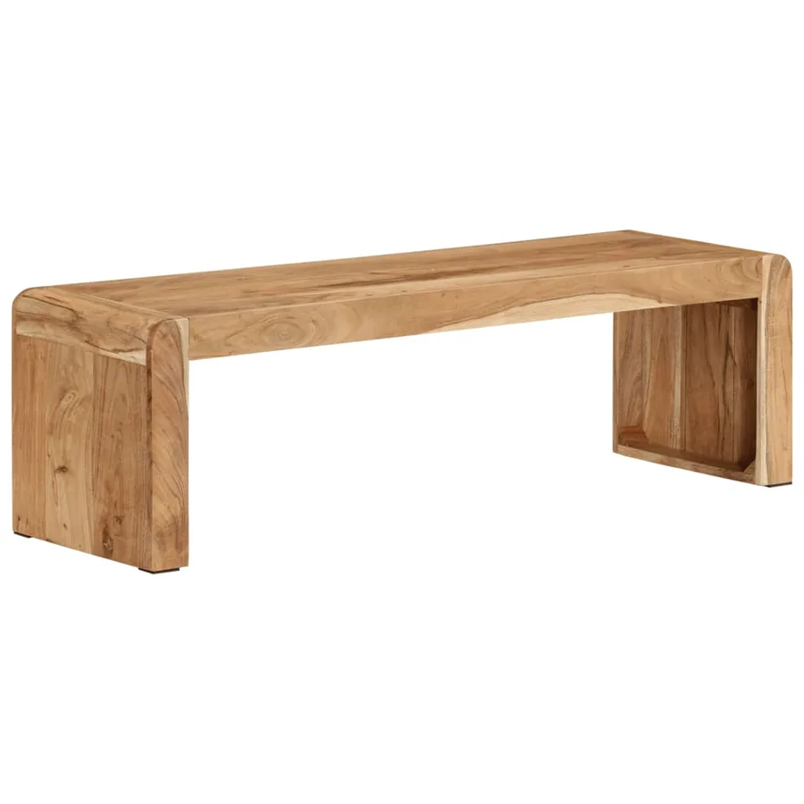 Meuble TV 110x33x33 cm bois d'acacia massif - 8