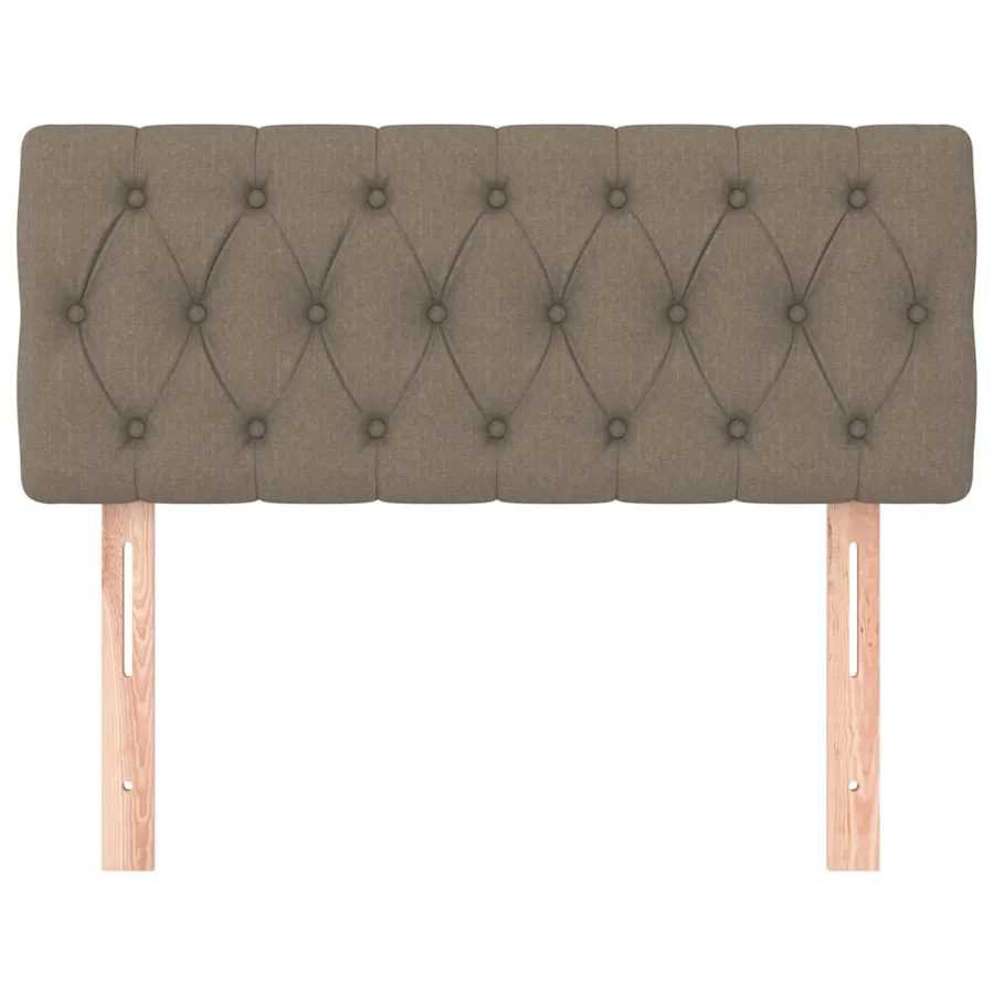 Tête de lit Taupe 90x7x78/88 cm Tissu - 3