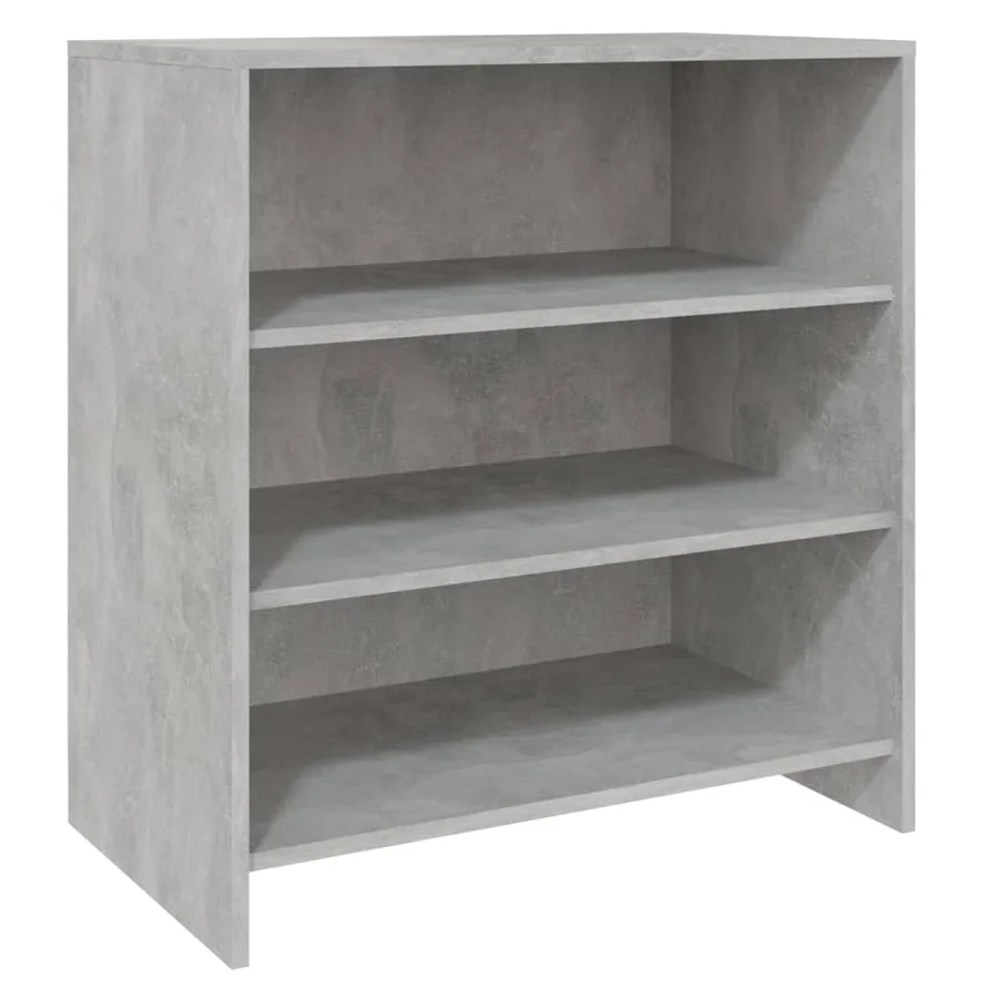 Buffets 3 pcs Gris béton Bois d'ingénierie - 4