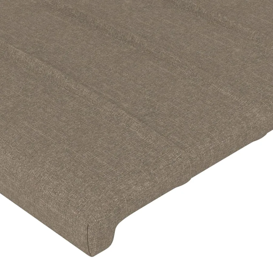 Tête de lit Taupe 90x5x78/88 cm Tissu - 4