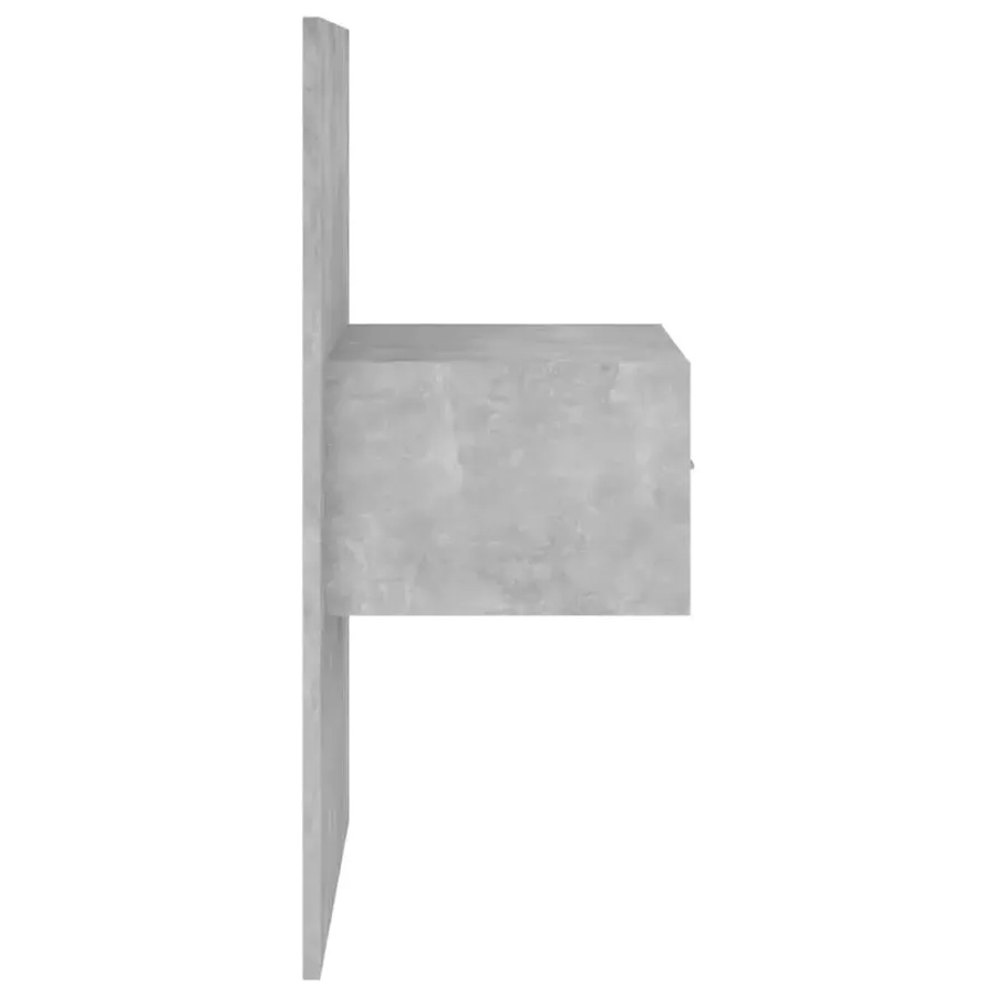 Tête de lit avec armoires Gris béton Bois d'ingénierie - 5