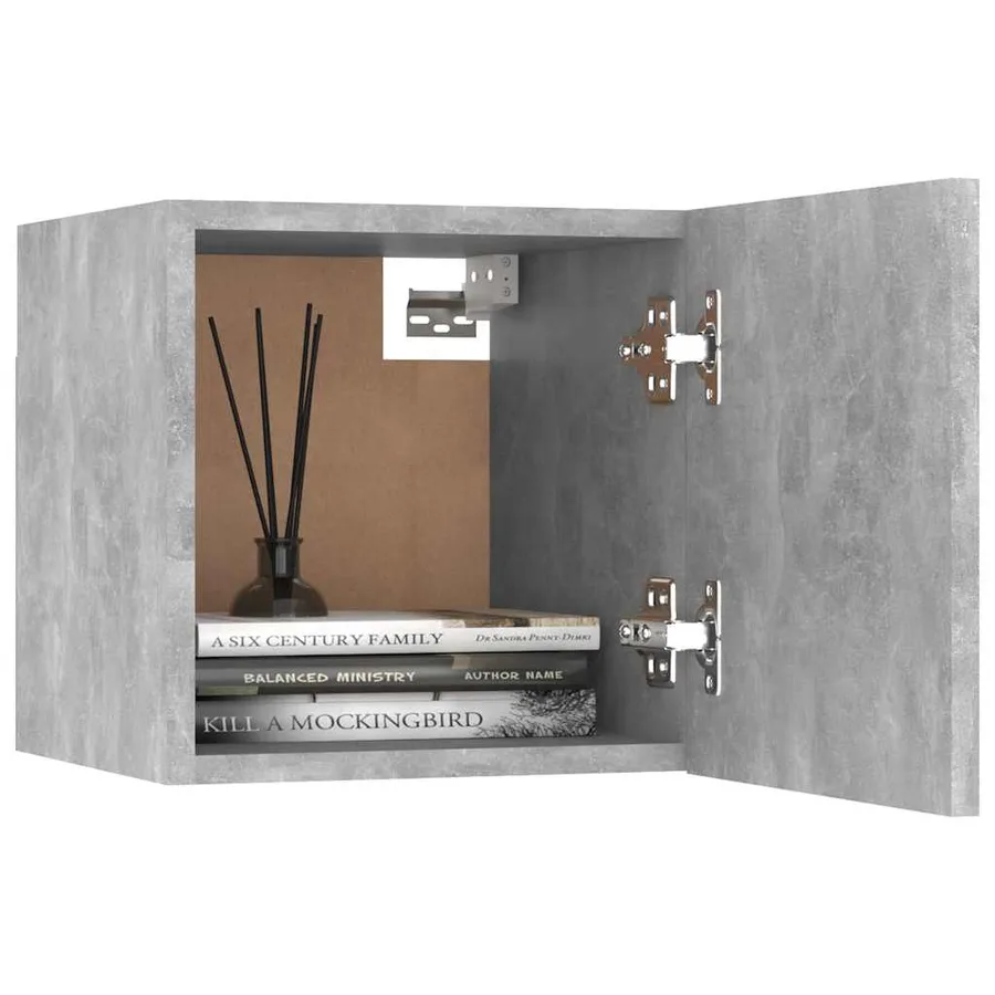 Ensemble de meubles TV 7 pcs Gris béton Bois d'ingénierie - 7