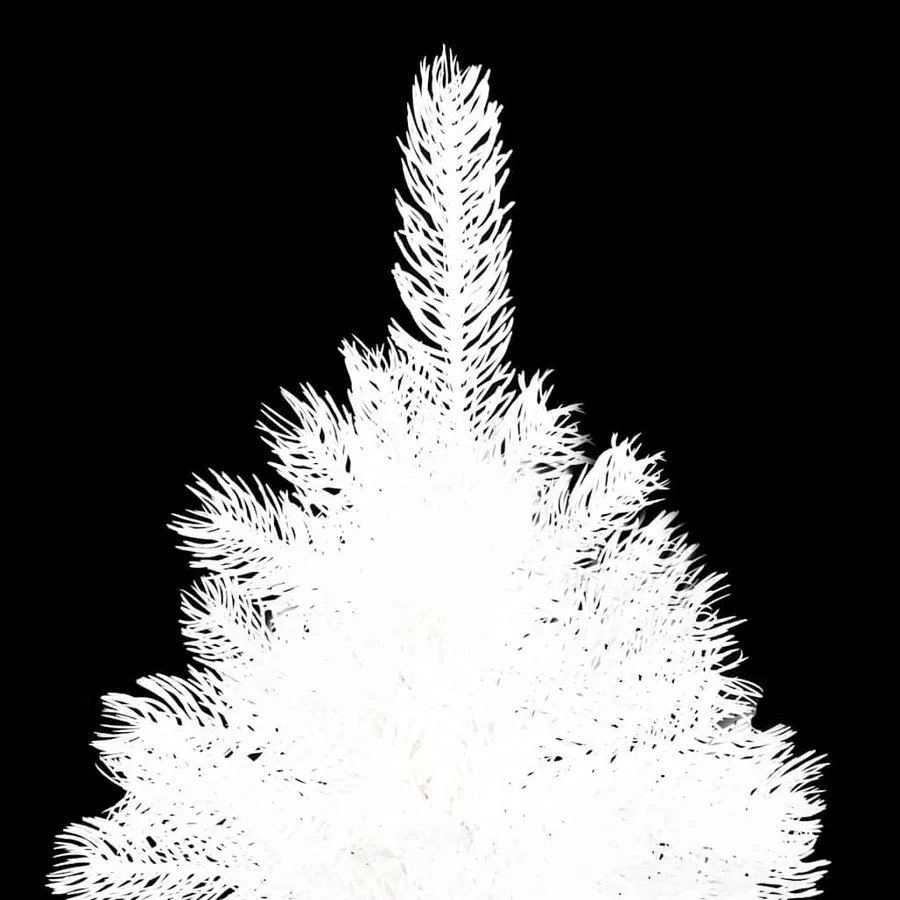 Arbre de Noël artificiel pré-éclairé et boules blanc 120 cm - 4