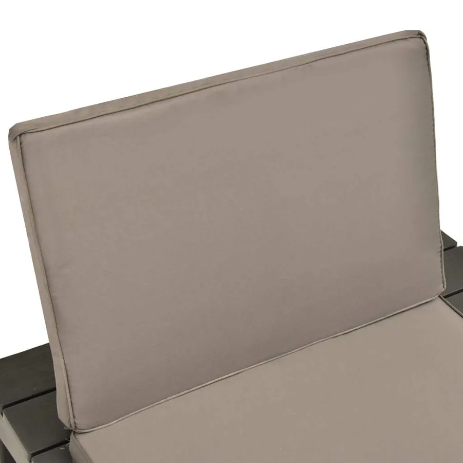 Chaises de salon de jardin et coussins 2pc Plastique Anthracite - 6