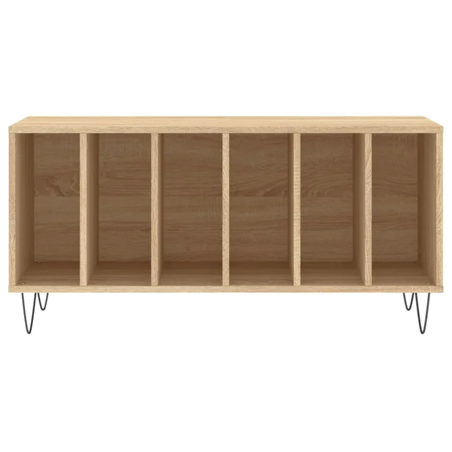Armoire à disques chêne sonoma 100x38x48 cm bois d'ingénierie - 4