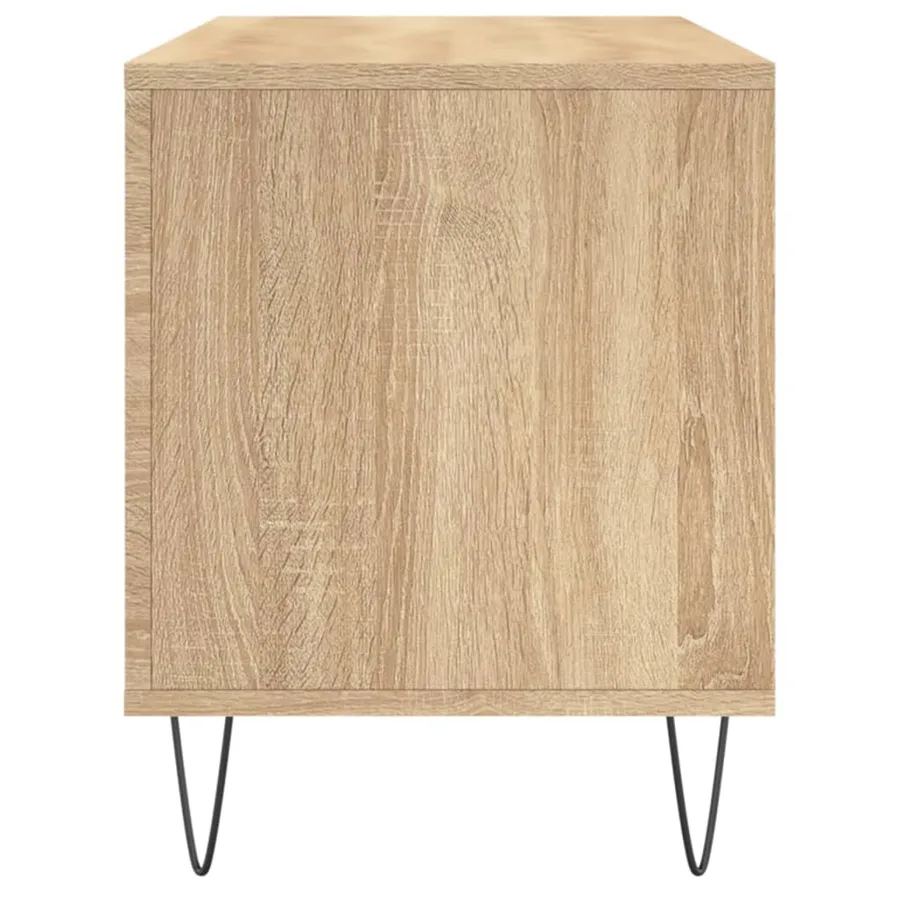 Armoire à disques chêne sonoma 100x38x48 cm bois d'ingénierie - 5