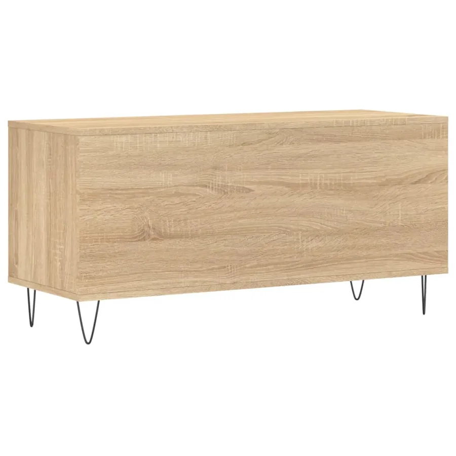 Armoire à disques chêne sonoma 100x38x48 cm bois d'ingénierie - 6