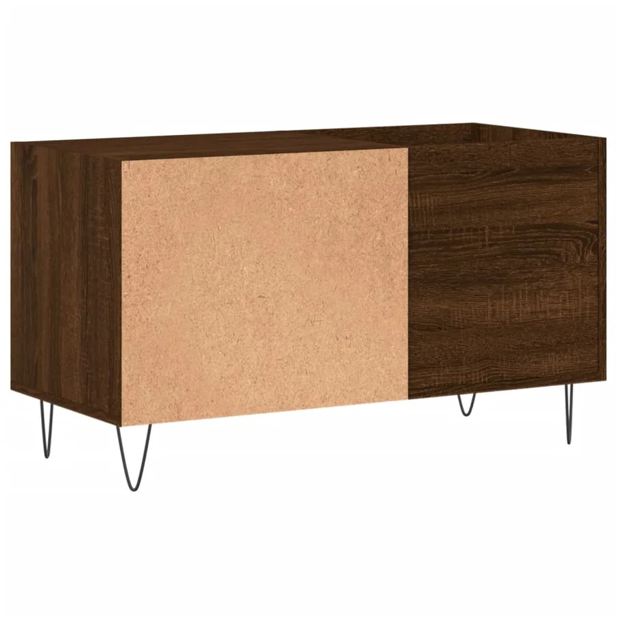 Armoire à disques chêne marron 85x38x48 cm bois d'ingénierie - 6
