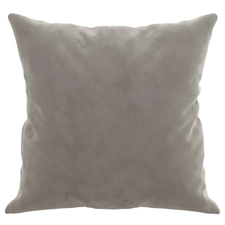 Coussins décoratifs lot de 2 Gris clair 40x40 cm Velours - 4