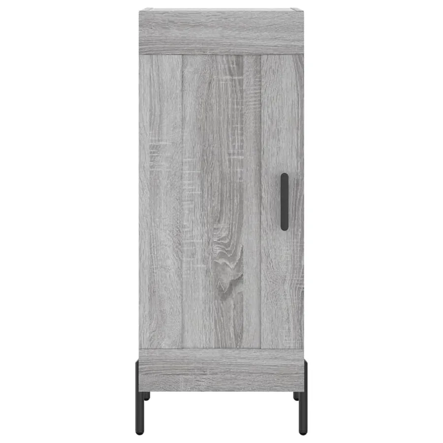 Buffet Sonoma gris 34,5x34x90 cm Bois d'ingénierie - 5