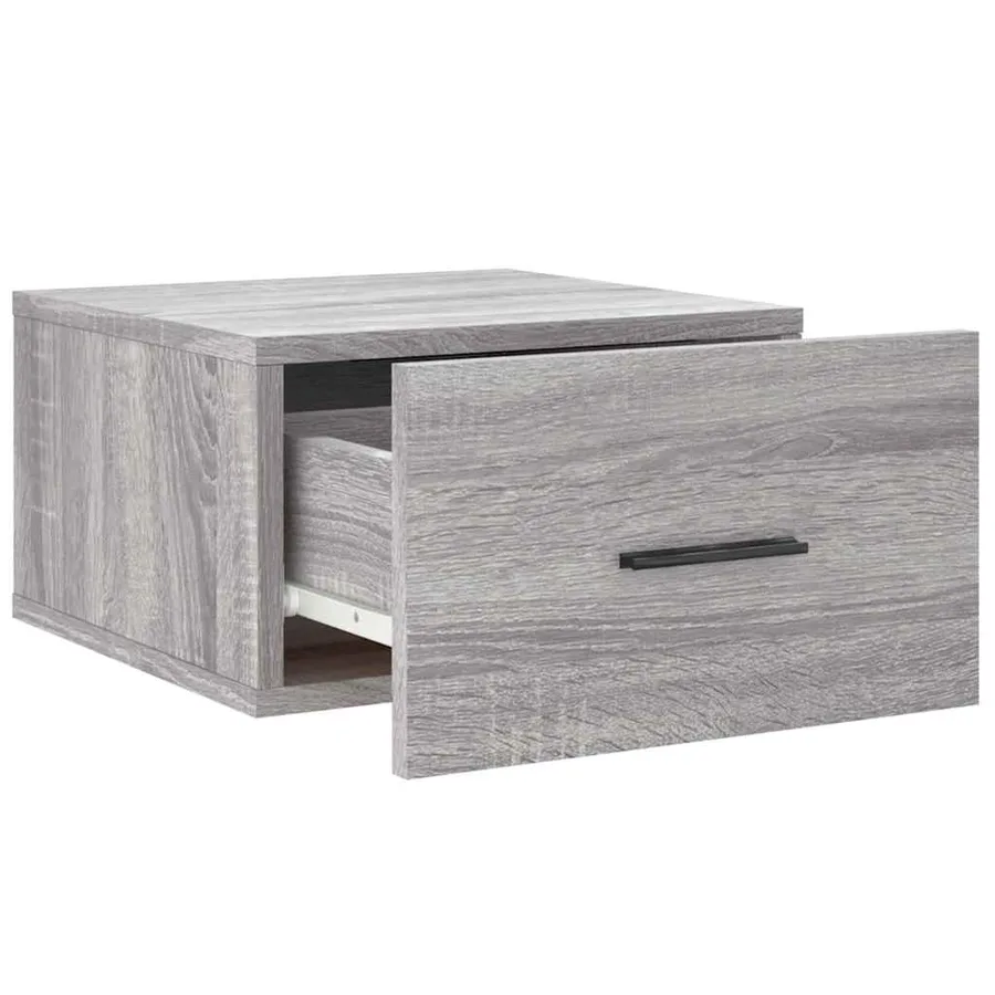 Tables de chevet murales 2 pcs sonoma gris 35x35x20 cm - 7