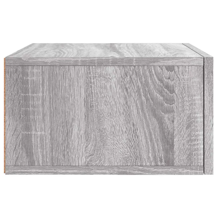 Tables de chevet murales 2 pcs sonoma gris 35x35x20 cm - 8