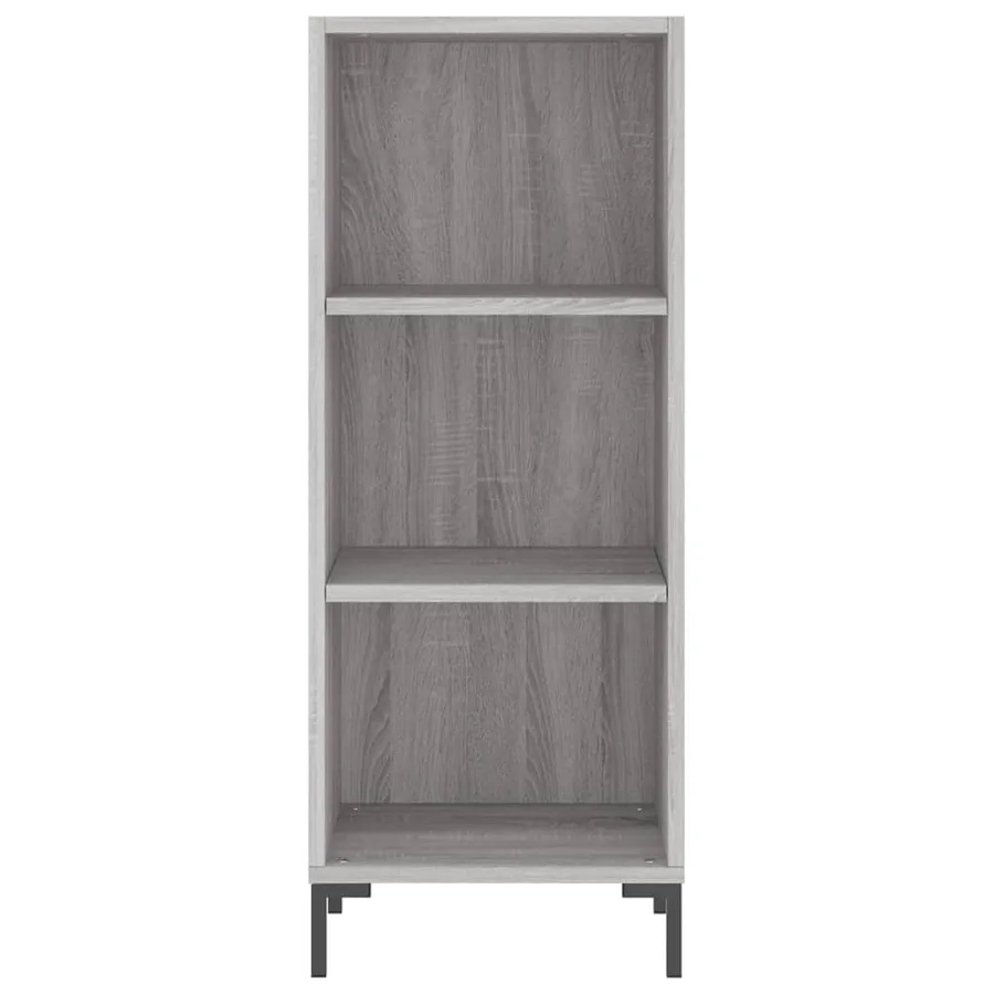 Buffet sonoma gris 34,5x32,5x90 cm bois d'ingénierie - 4