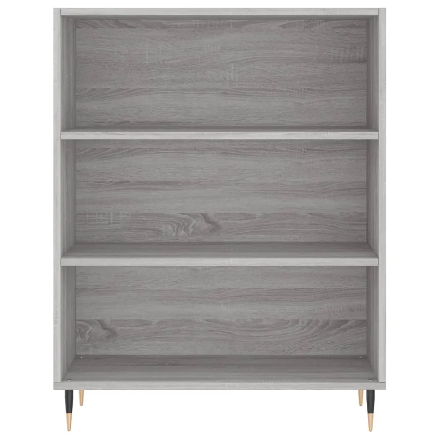 Bibliothèque sonoma gris 69,5x32,5x90 cm bois d'ingénierie - 4