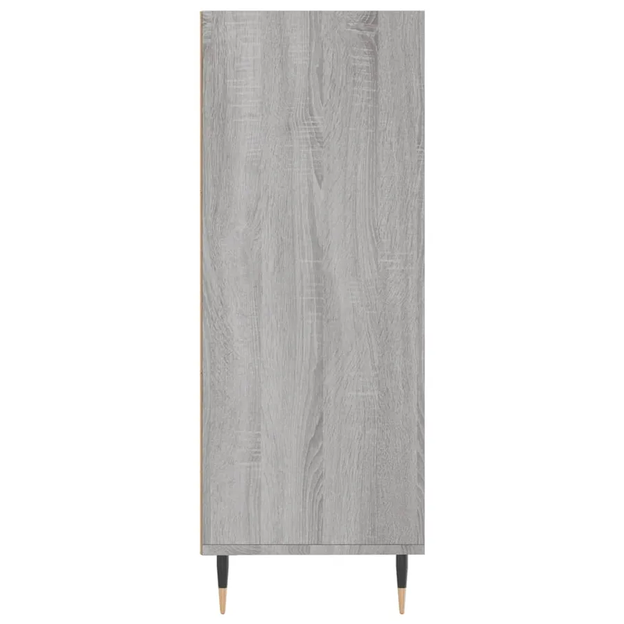Bibliothèque sonoma gris 69,5x32,5x90 cm bois d'ingénierie - 5