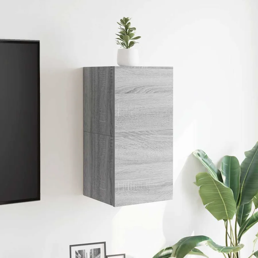 Meubles TV muraux 2 pcs Sonoma gris 30,5x30x30 cm - 4