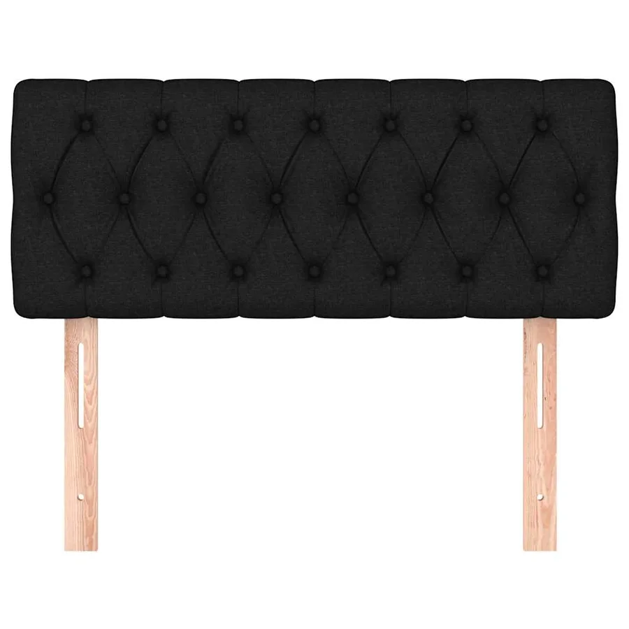 Tête de lit Noir 90x7x78/88 cm Tissu - 3