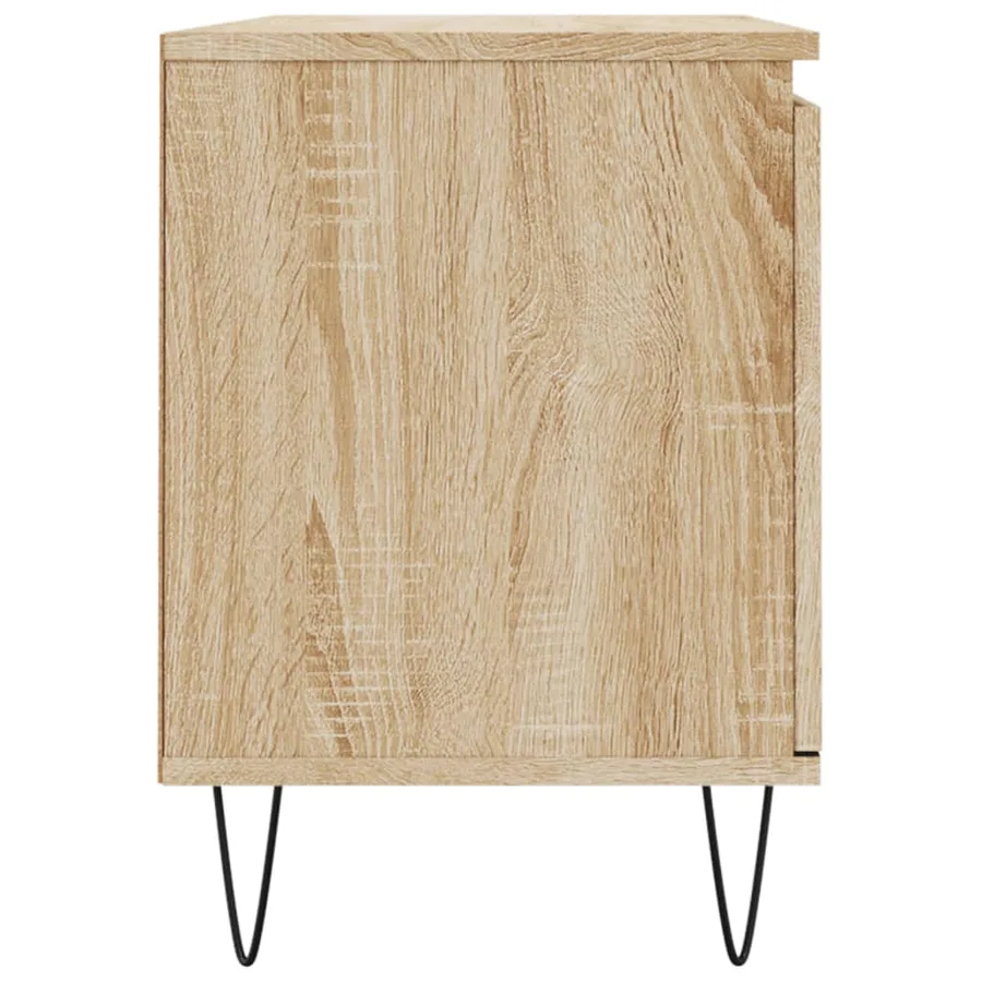 Meuble TV chêne sonoma 104x35x50 cm bois d'ingénierie - 7