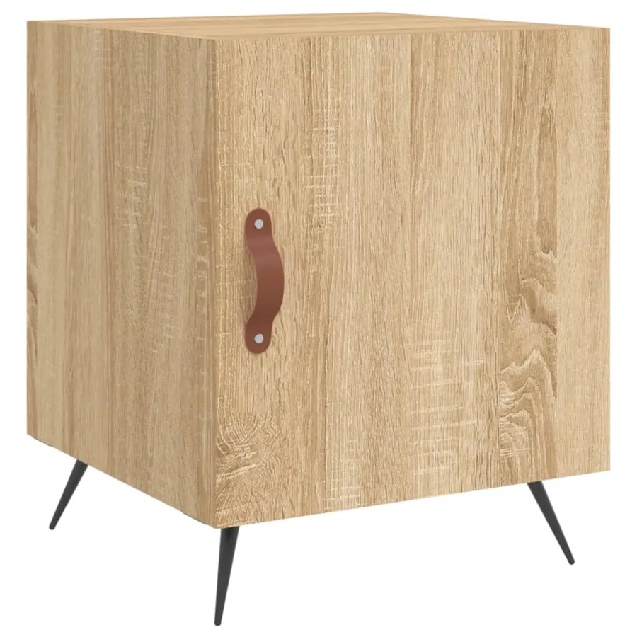 Table de chevet chêne sonoma 40x40x50 cm bois d’ingénierie - 2