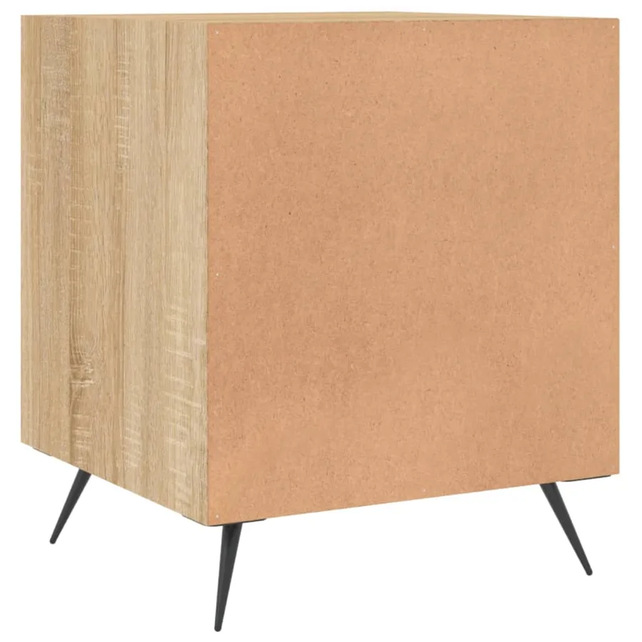 Table de chevet chêne sonoma 40x40x50 cm bois d’ingénierie - 6