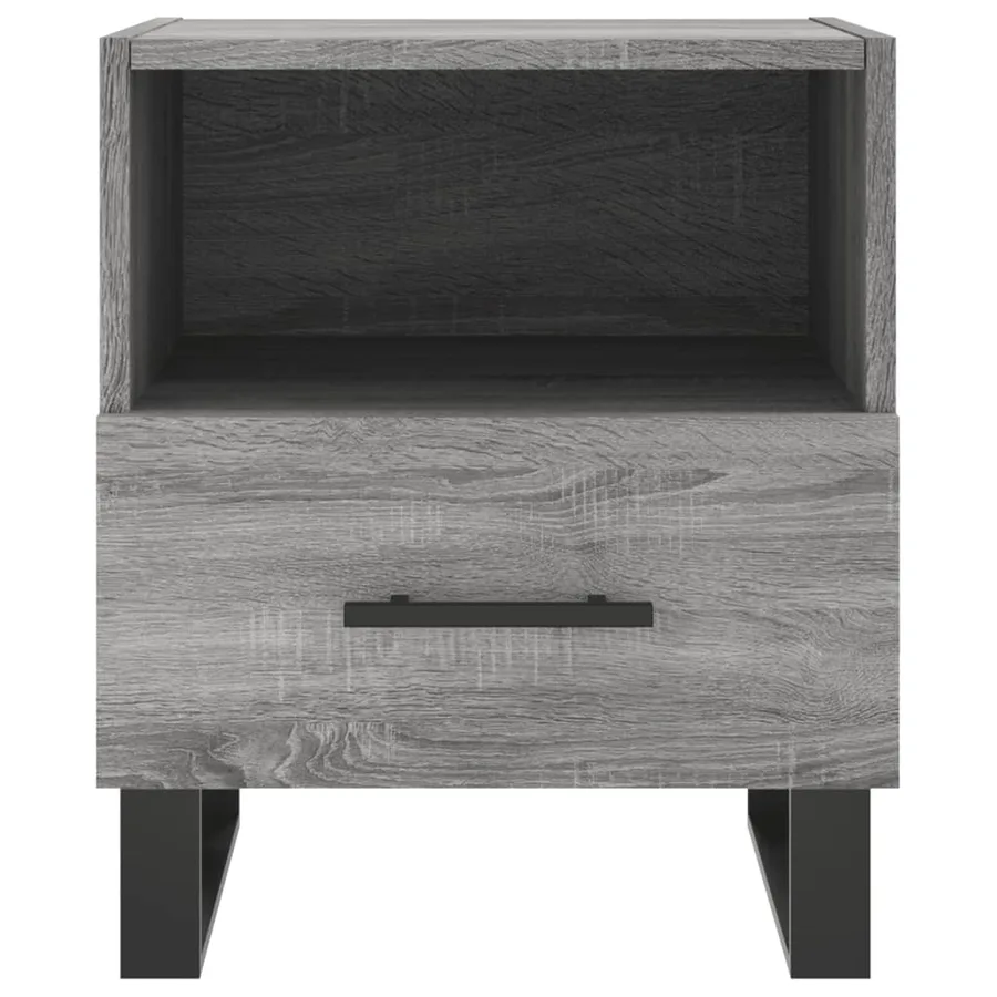 Tables de chevet 2 pcs sonoma gris 40x35x47,5 cm - 7