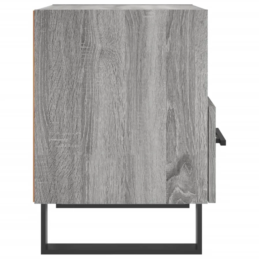 Tables de chevet 2 pcs sonoma gris 40x35x47,5 cm - 8