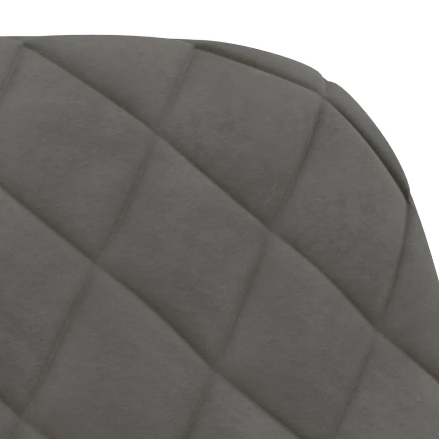 Chaises pivotantes à manger lot de 2 Gris foncé Velours - 7
