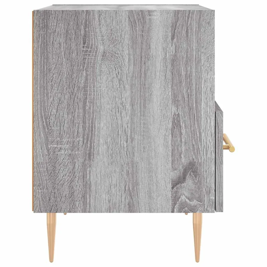 Tables de chevet 2 pcs sonoma gris 40x35x47,5 cm - 8