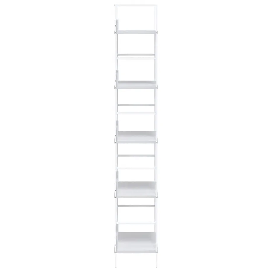 Bibliothèque à 5 niveaux noir 60x27,6x158,5cm bois d'ingénierie - 6