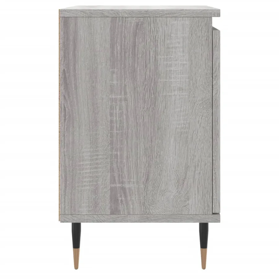 Table de chevet sonoma gris 40x30x50 cm bois d'ingénierie - 7
