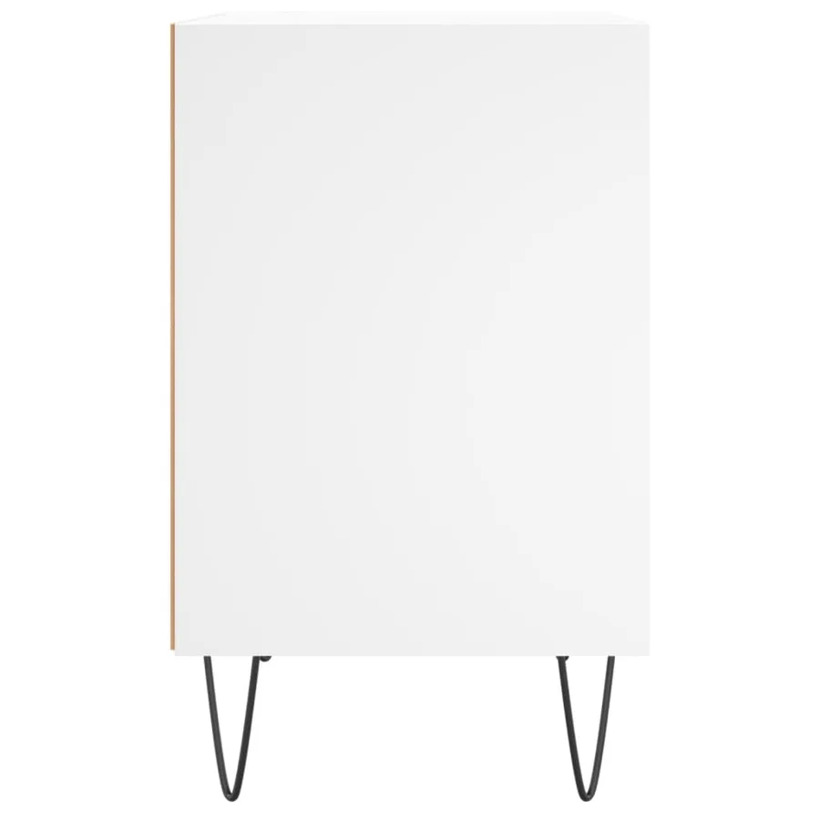 Tables de chevet 2 pcs blanc 40x30x50 cm bois d'ingénierie - 6