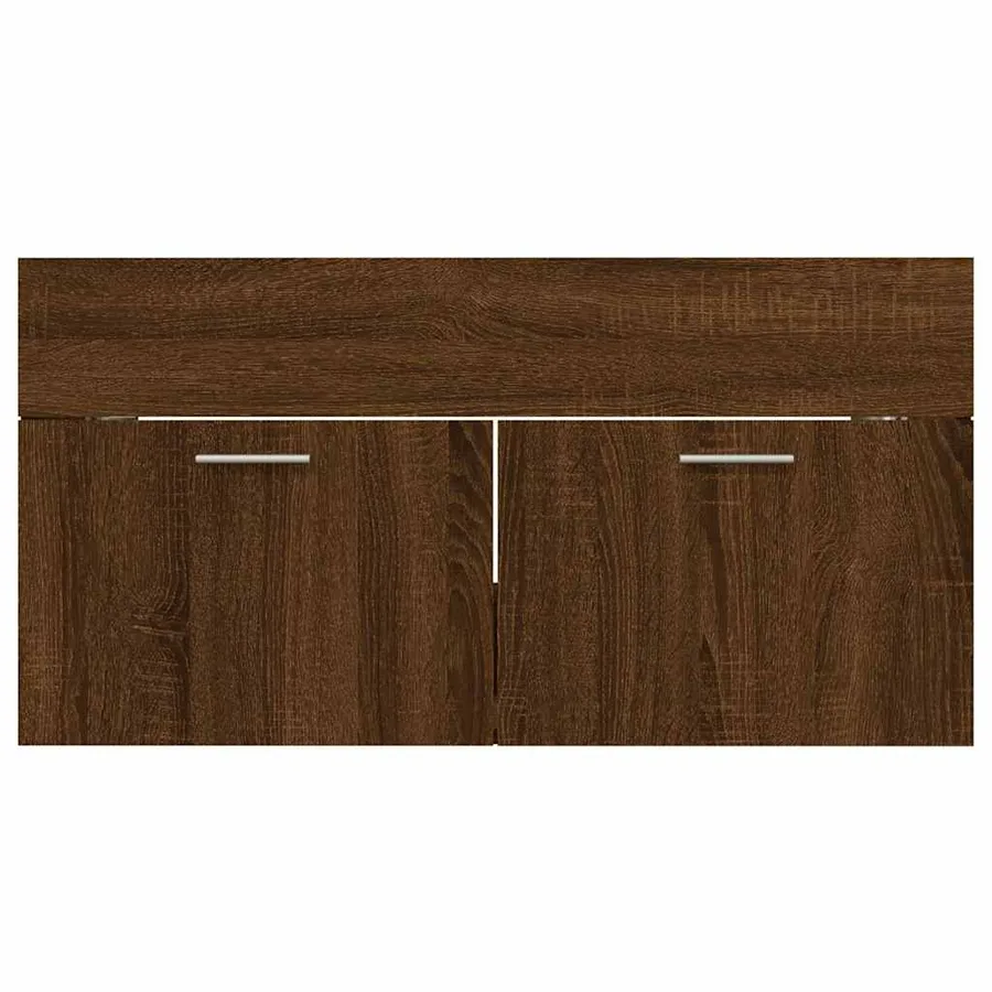 Ensemble de meubles de salle de bain 2 pcs Chêne marron - 8