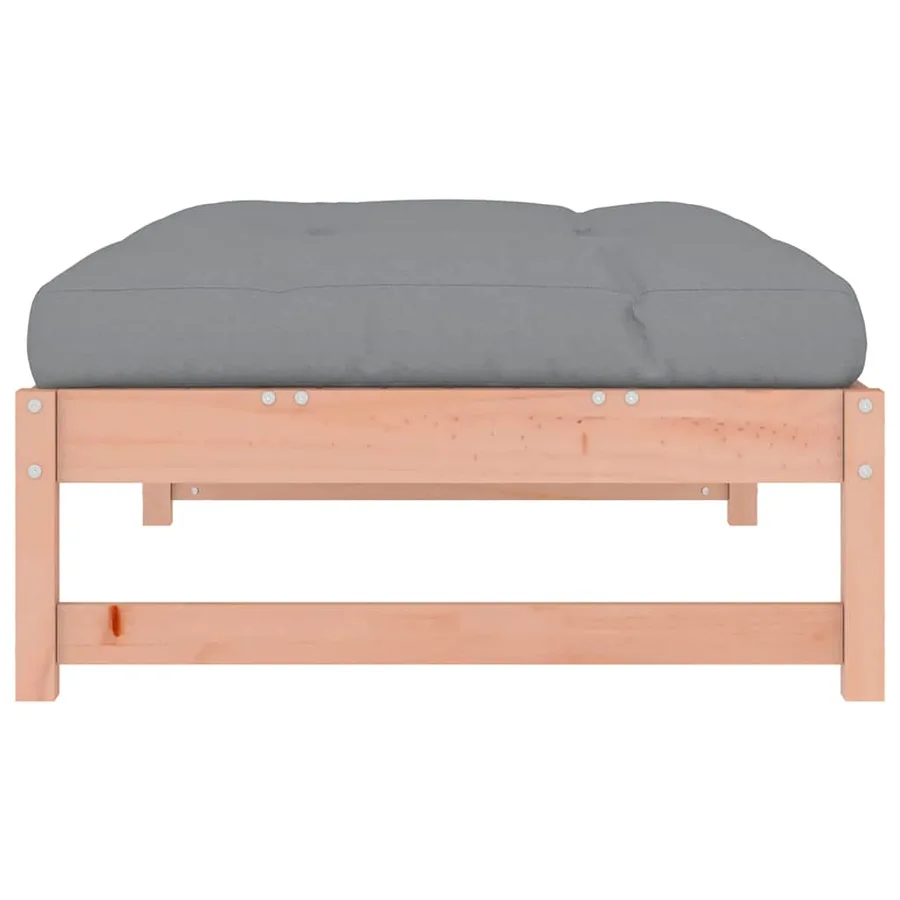 Repose-pied de jardin 120x80 cm massif de douglas - 5