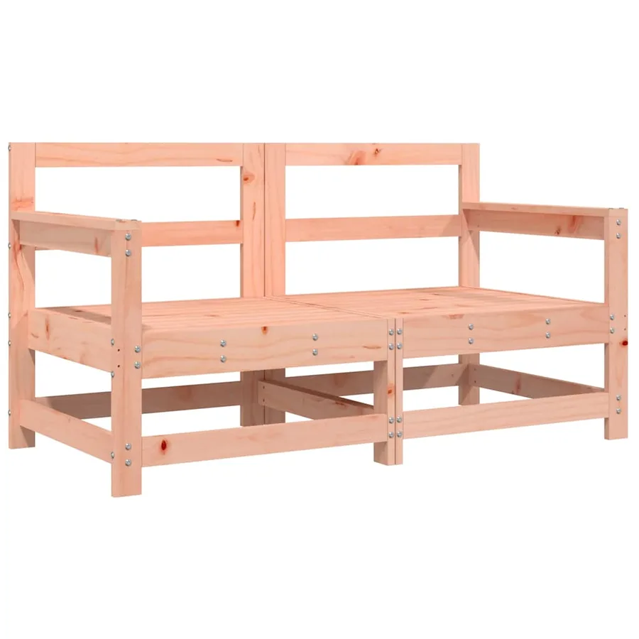 Chaises de jardin avec coussins lot de 2 bois massif douglas - 3