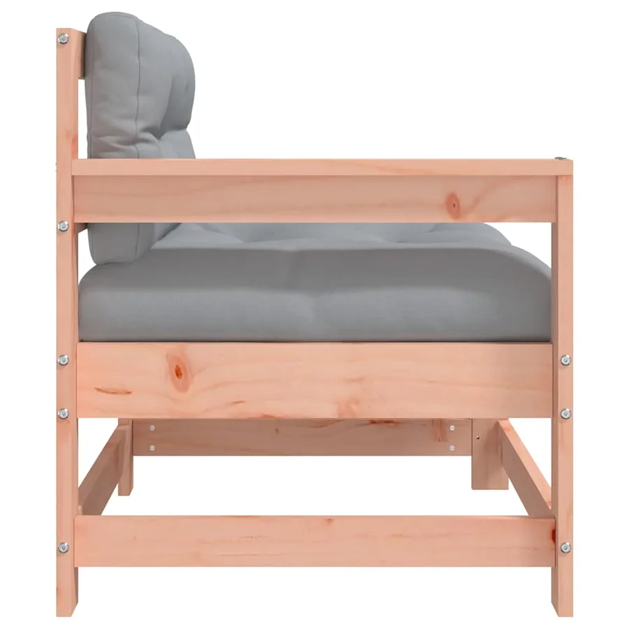 Chaises de jardin avec coussins lot de 2 bois massif douglas - 7