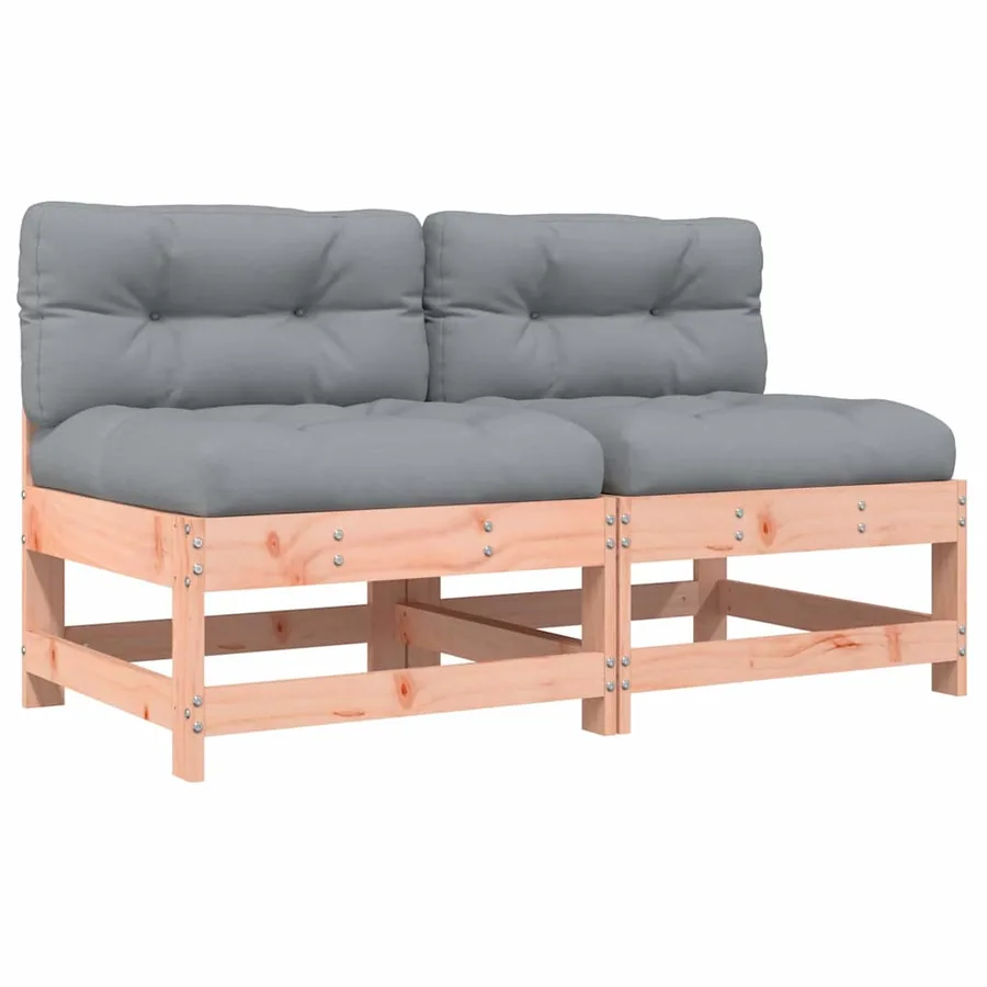 Canapés centraux avec coussins 2 pcs bois massif douglas - 2