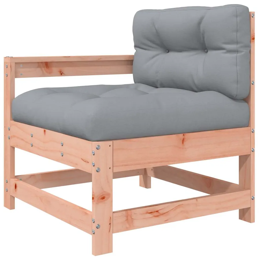 Chaise de jardin avec coussins bois massif douglas - 2